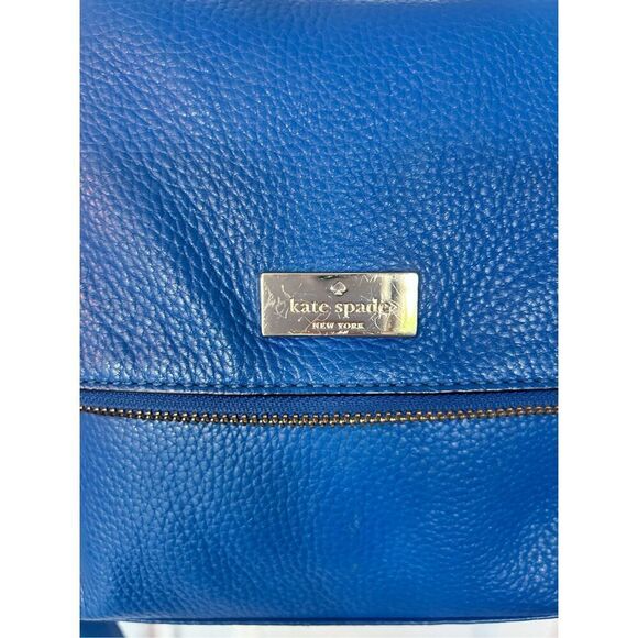 Kate Spade blue leather bag Crossbody boho y2k - Picture 3 of 8